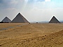 Die drei großen Pyramiden von Gizeh