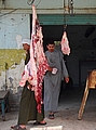 Fleischerei-Fachgeschäft in der Nähe von Memphis, Ägyypten 2008