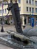 Bugwelle von Bremerhaven. Skulptur von Norbert Marten