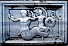 Säulenbasis-Relief in Didyma mit Gott Poseidon?