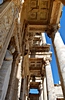 Celsus-Bibliothek, Dachkonstruktion. Blick unter die Konsolen