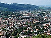 Stadtteil Freiburg Wiehre mit Doppelturm der Johanniskirche