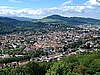 Aussicht vom Schlossberg auf Freiburgs Süden
