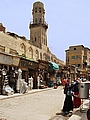 Kairo, der große Basar ist mittags wegen der großen Hitze menschenleer