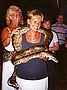 Diani Sea Lodge, Snake Show mit Angelika 1994