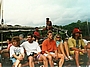 Touristen auf einer Dhau in Kenya 1994