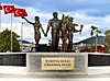 Atatürk Denkmal mit Wahlspruch Yurtta Sulh, Cihanda Sulh