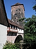 Nürnberg: Wehrturm an einer Brücke