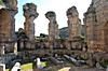 Perge: Römisches Bad mit umgestürzten Säulen