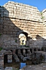 Tepidarium Hypokaustum. Badeanlage in Perge und die ehemalige Fußbodenheizung