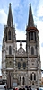 Die Türme und das Portal des Doms von Regensburg