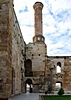 Minarett der Isa Bey Moschee wurde nach einem Erdbeben bis zum Balkon abgetragen.