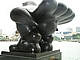 Bird - Vogel, monumentale Figur vom F. Botero am Singapore River