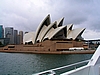 Seitliche Ansicht der Oper von Sydney