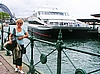 Sydney, Ferry Wharves, mit dem Boot unserer Rundfahrt