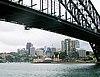Milsons Point mit dem Lunapark und der Harbour-Bridge Sydney
