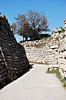 Troja: Das rekonstruierte Mauerwerk der Stadtbefestigung