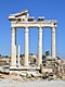 Side mit der römischen Ruine des Apollon-Tempels
