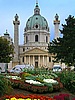 Karlskirche Wien. Imposanter Bau von 1737
