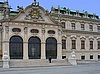 Belvedere in Wien. Hier existieren zwei Paläste, die durch eine große Gartenanlage verbunden sind