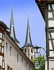 Diei Türme der Stadtkirche von Bad Wimpfen